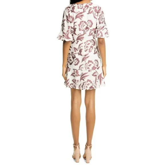 💐 🏵 HOST PICK 💐  REBECCA TAYLOR NEW w/TAGS : Amea Floral Ruffle Dress - Picture 9 of 13